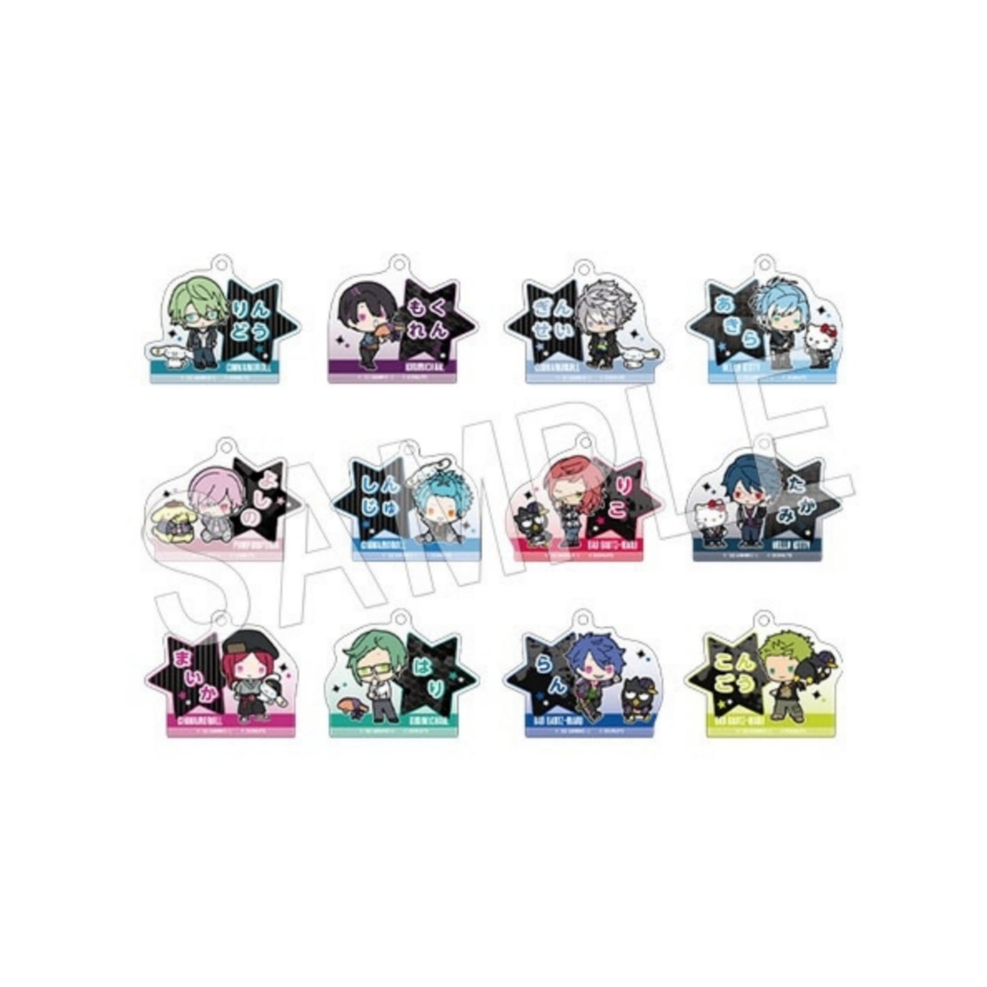 BLACKSTAR - Theater Starless × Sanrio Characters Keychain Type B