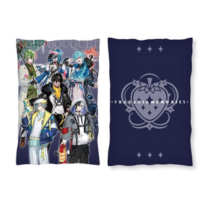 Fragaria Memories Premium Art Cushion - NOIR BOUQUET ver.1