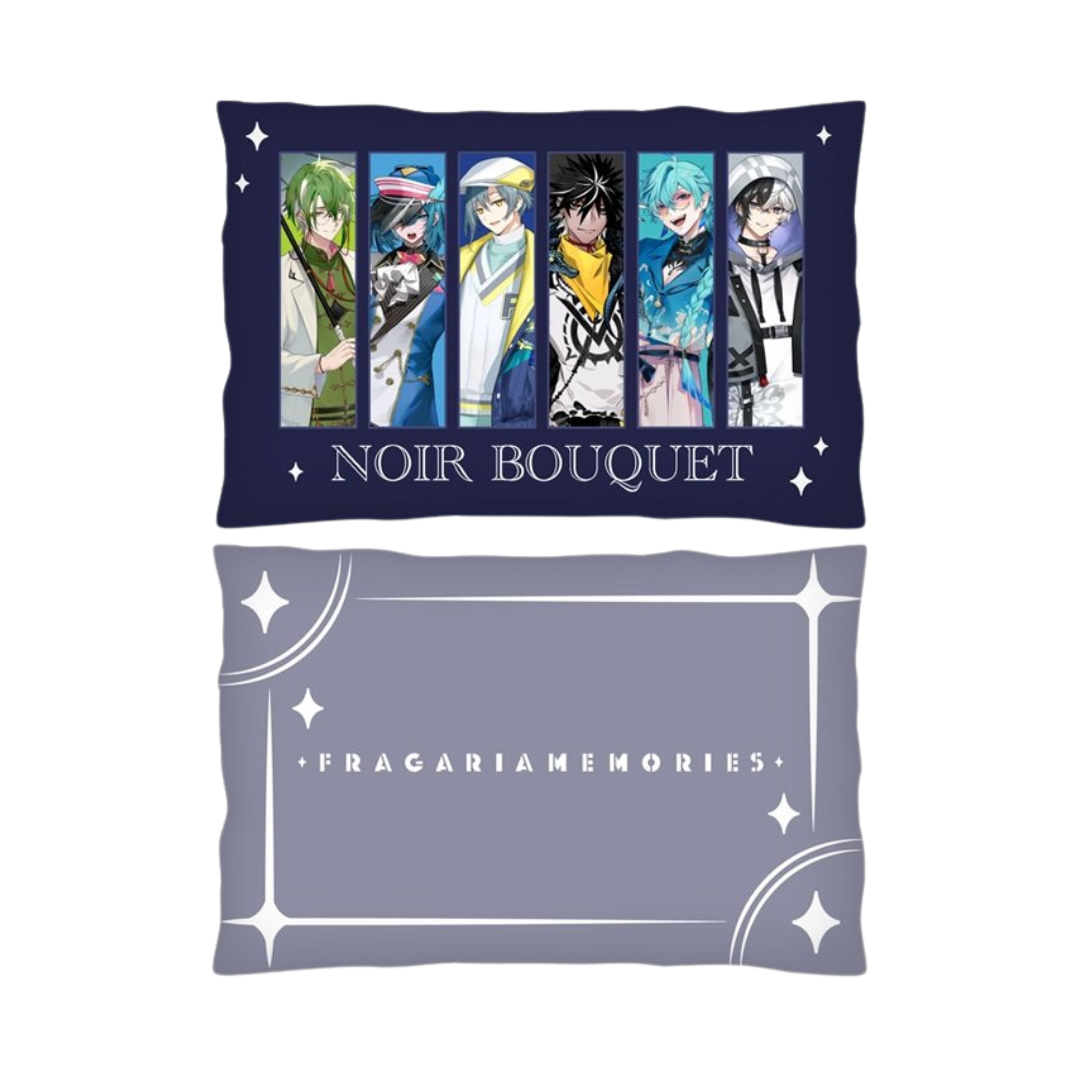 Fragaria Memories Premium Art Cushion - NOIR BOUQUET ver.2