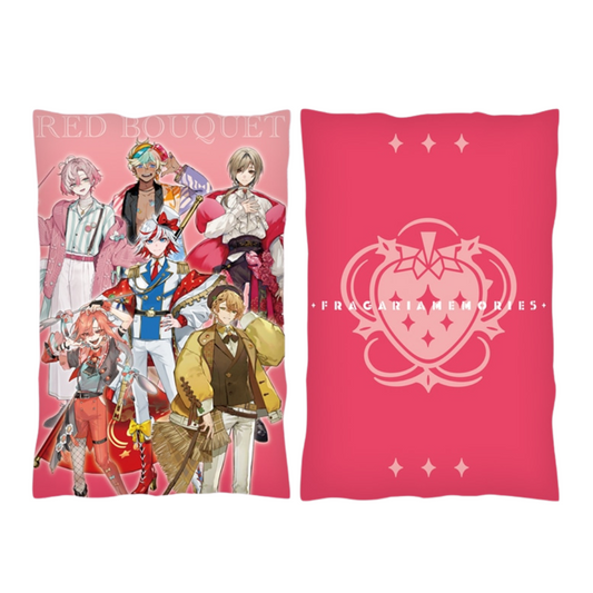 Fragaria Memories Premium Art Cushion - RED BOUQUET ver.1