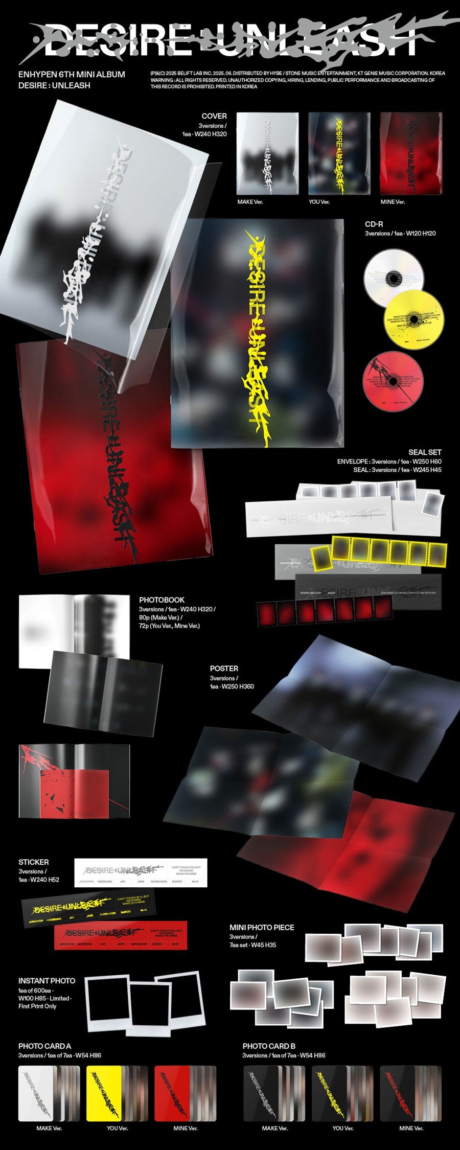 enhypen DESIRE : UNLEASH 31枚 DESIRE : UNLEASH Digital Album - ENHYPEN Store