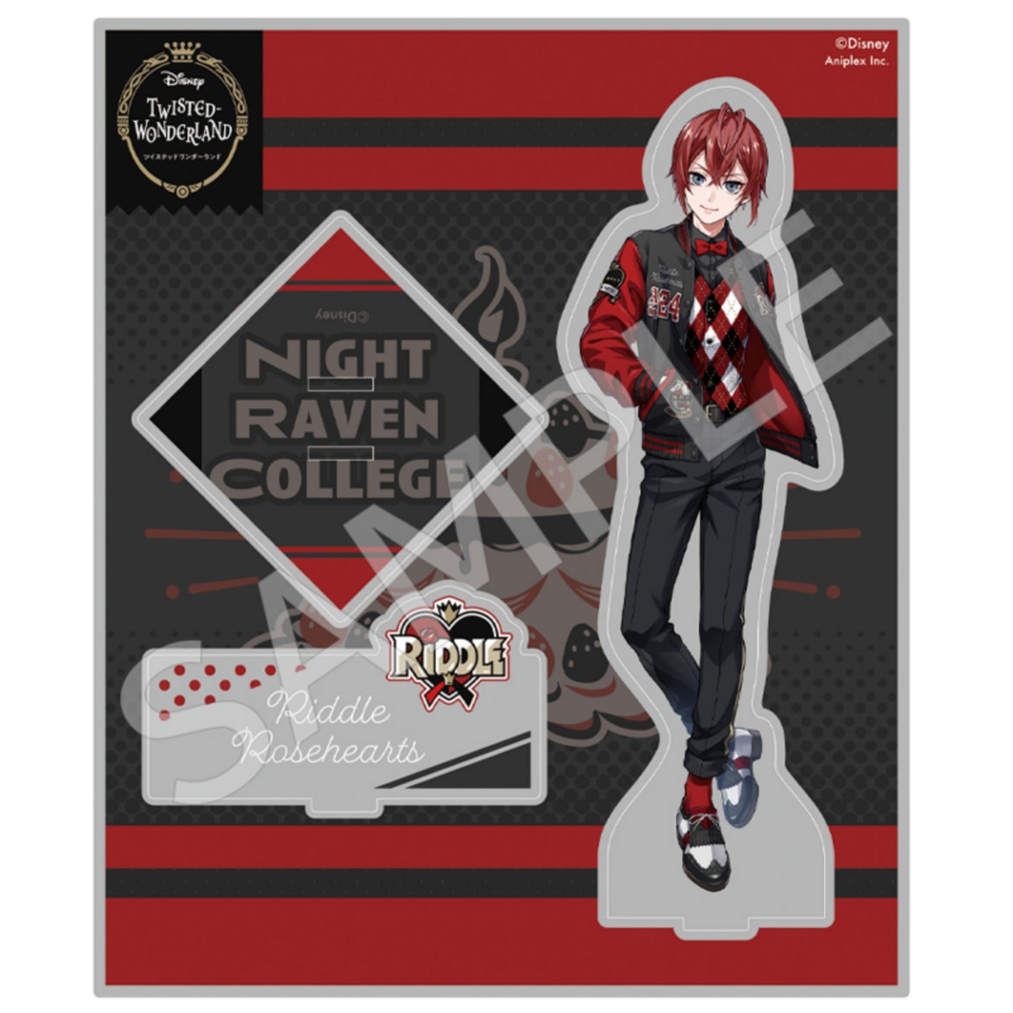 Twisted Wonderland Riddle Rosehearts Ver. Union Birthday Acrylic Stand