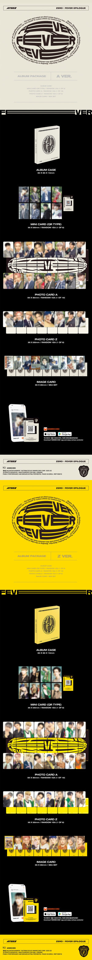 [PRE-ORDER] ATEEZ – ZERO : FEVER EPILOGUE (PLATFORM VER.) (A Ver., Z Ver.)