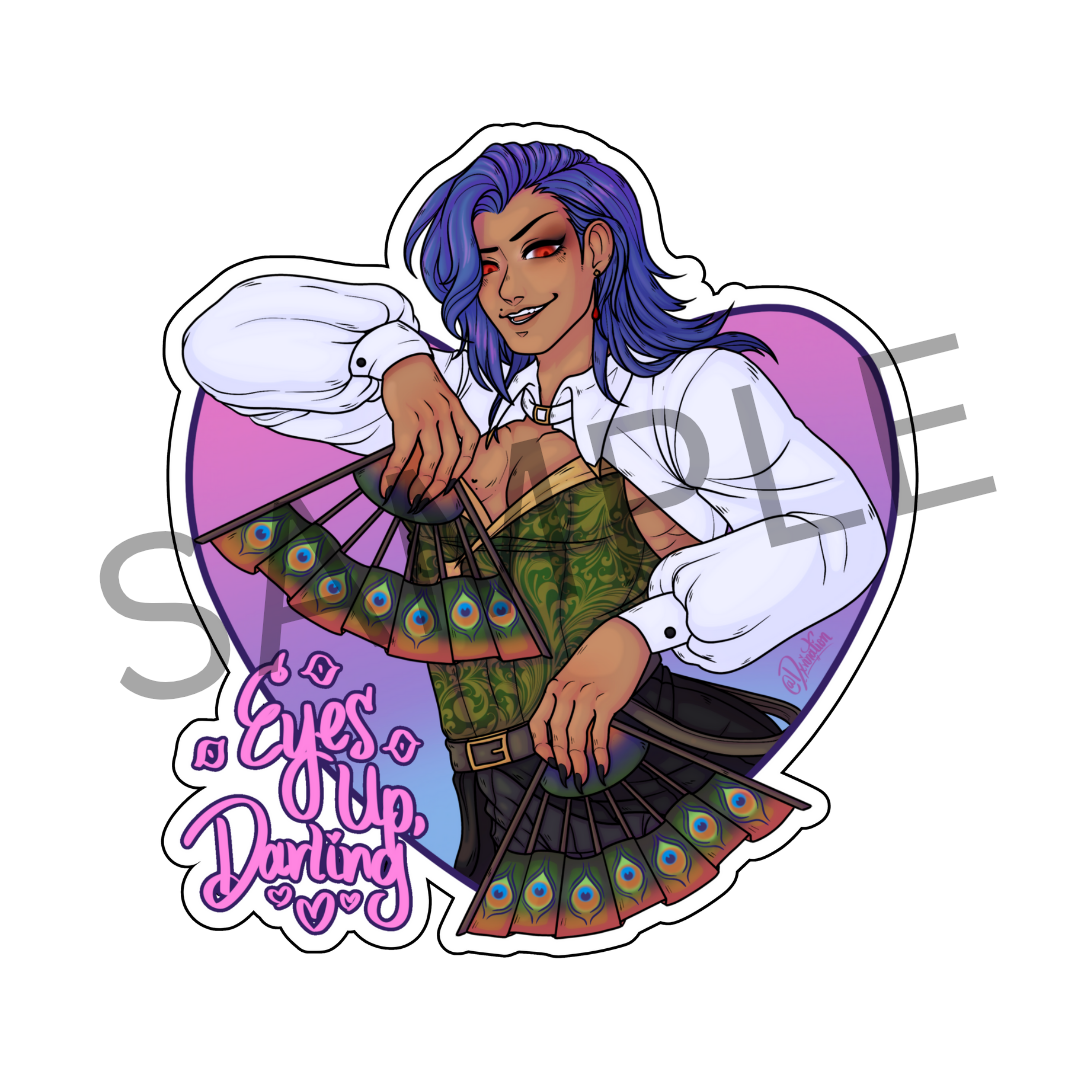 [PRE-ORDER] Dimitri LeFleur - "Eyes Up, Darling" Sticker