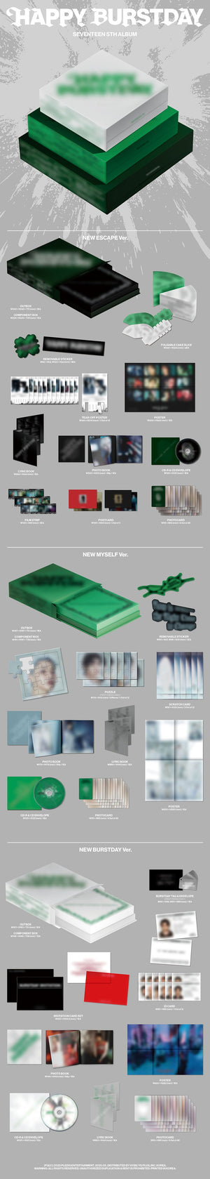 [PRE-ORDER] SEVENTEEN – 5th Album [HAPPY BURSTDAY]