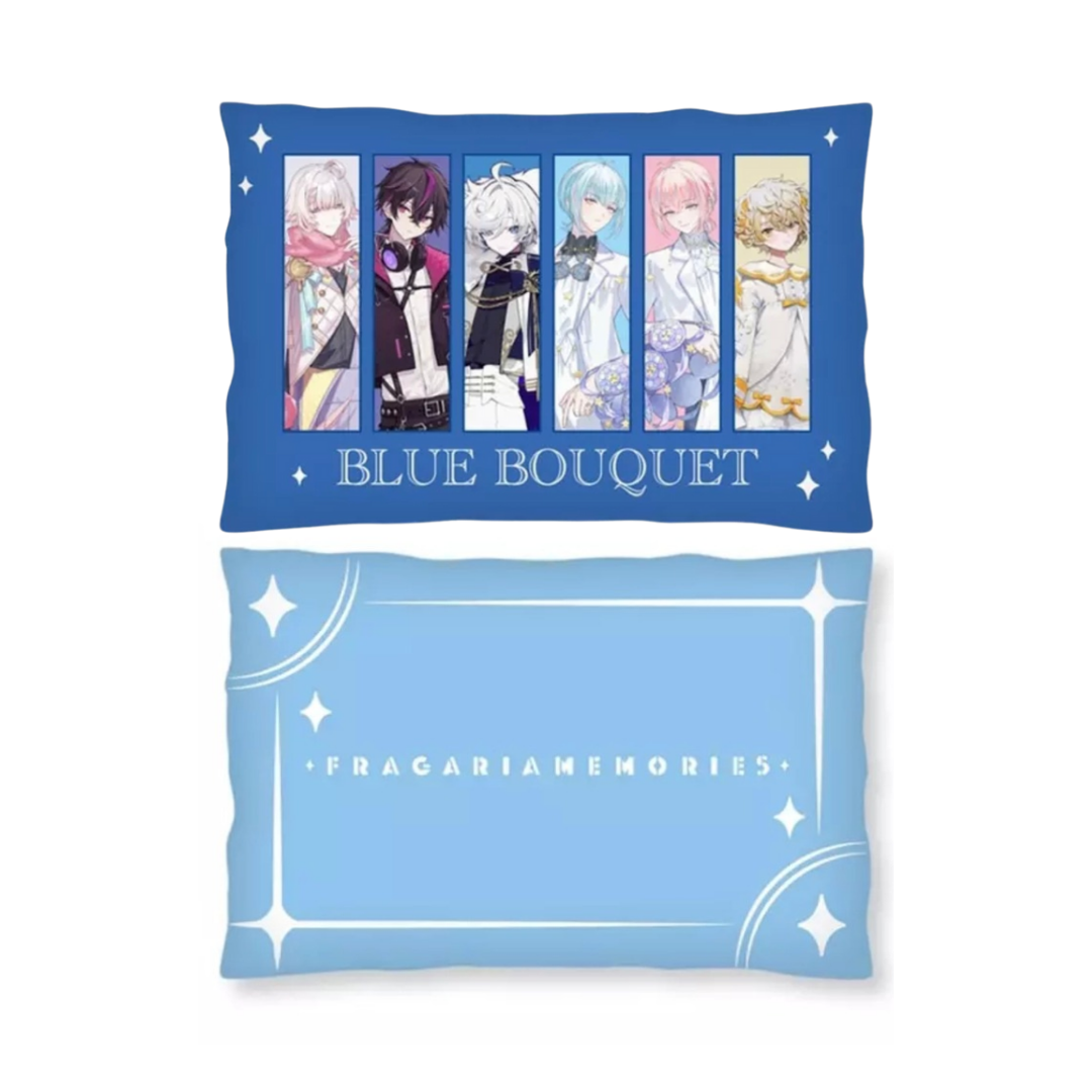 Fragaria Memories Premium Art Cushion - BLUE BOUQUET ver.2